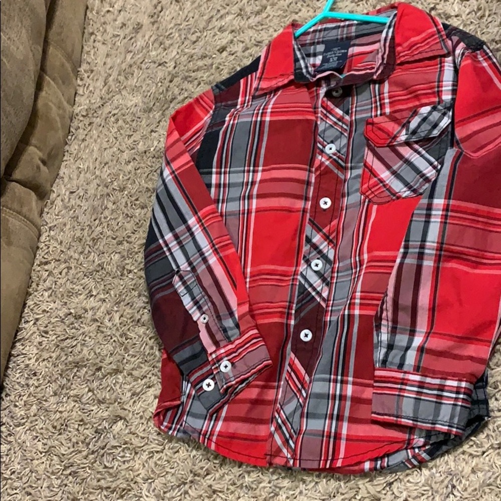 Faded Glory Long Sleeve Button Up